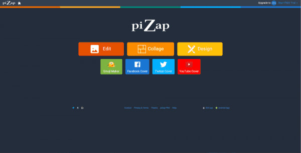 موقع piZap
