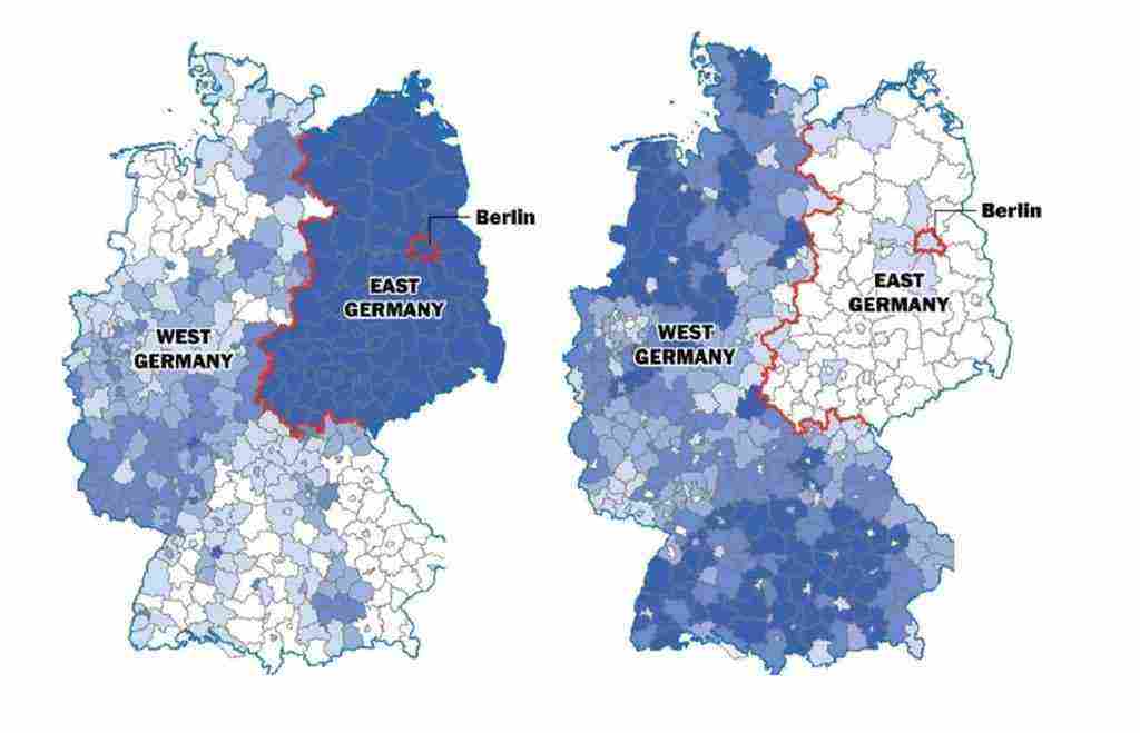 خريطة المانيا الشرقية والغربية بالعربي وأهم المعلومات عن عاصمة ألمانيا زيادة