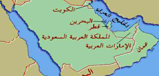 الخليج العربي خريطة خرائط منطقة