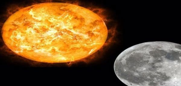 حوار بين الشمس والقمر