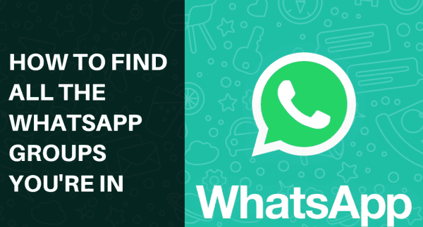 How to search for groups in WhatsApp