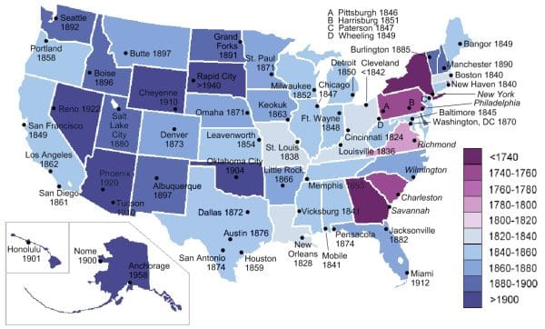 خريطة الولايات المتحدة الأمريكية سكانيًا