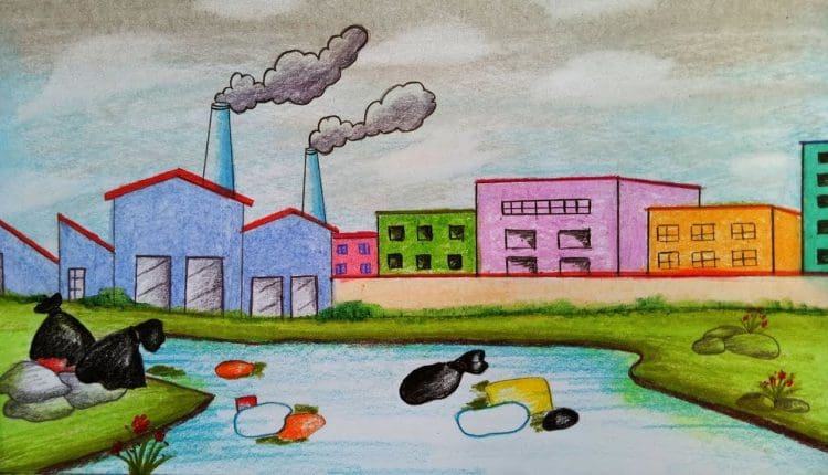 رسومات عن تلوث البيئة