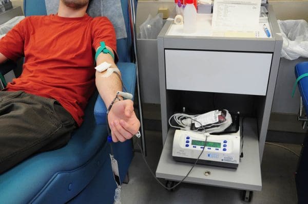 بعد التبرع بالدم