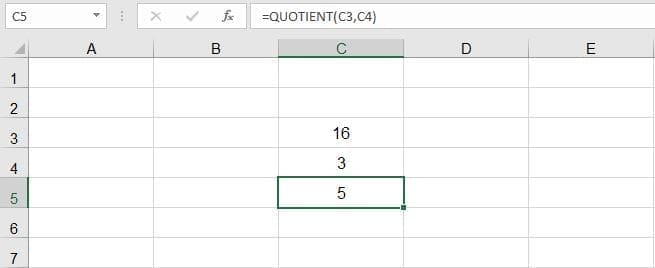 دالة الضرب والقسمة في Excel
