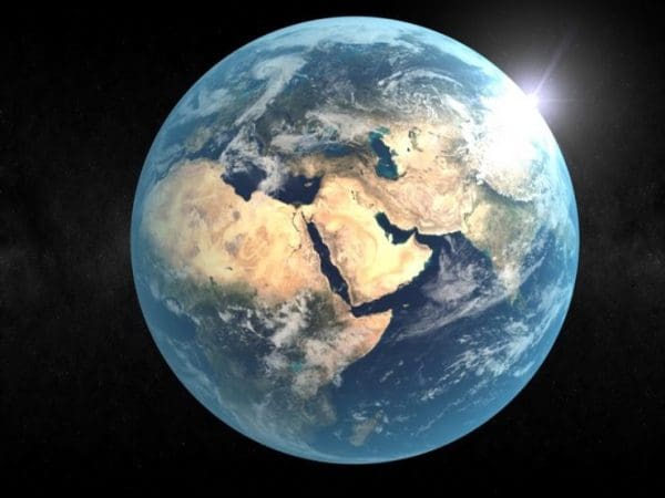 شكل كوكب الأرض الحقيقي