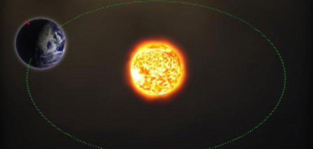 نتائج دوران الأرض حول الشمس