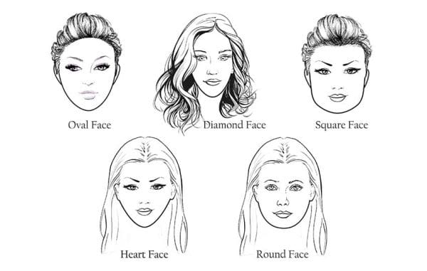 الوجه المناسب لقصات الشعر المختلفة