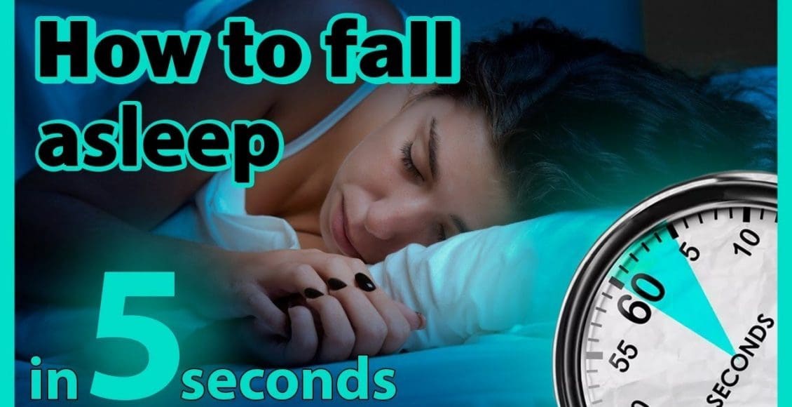 كيف تنام خلال خمس ثواني