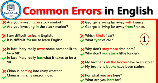 موقع Common Errors in English Usage