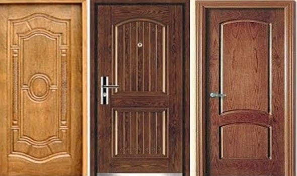 ألوان الأبواب الخشبية لواجهة المنزل 1