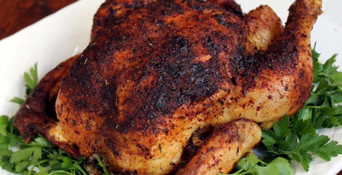 دجاج مشوي على الفحم زي المطاعم