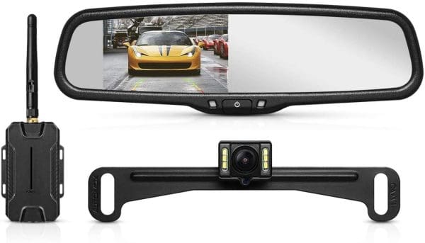 AUTO-VOX Wireless Backup Camera Mirror