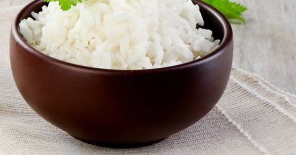وجبة الأرز المسلوق