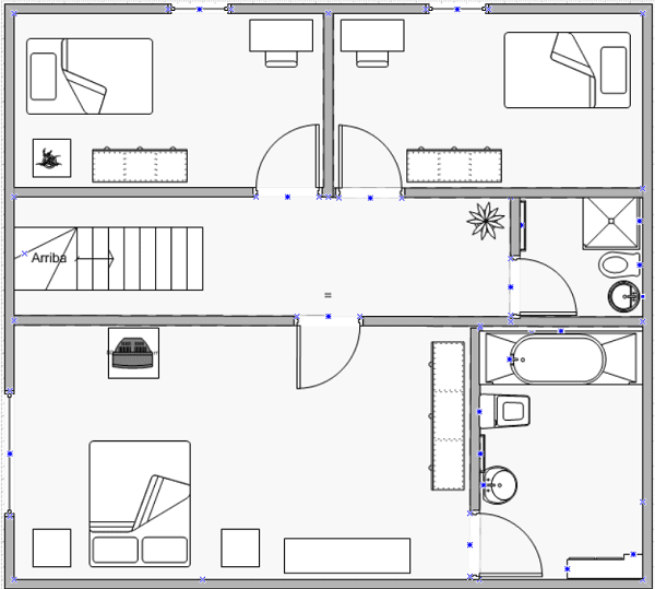 كيفية رسم مخطط منزل باليد    