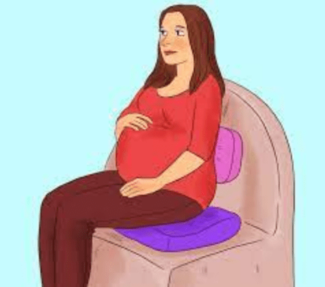 الجلوس الصحيح للحامل بالصور