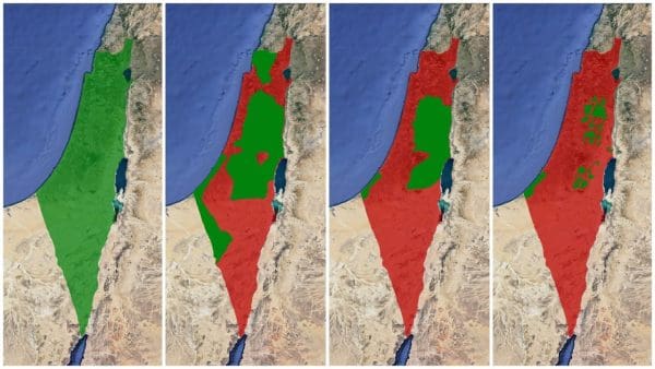 خريطة فلسطين قبل الاحتلال وبعده